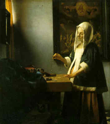 [WOMAN WEIGHING PEARLS]