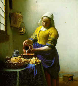 [THE MILKMAID by JAN VERMEER]